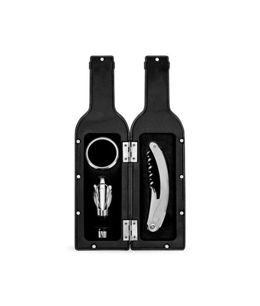Kit vinho formato garrafa